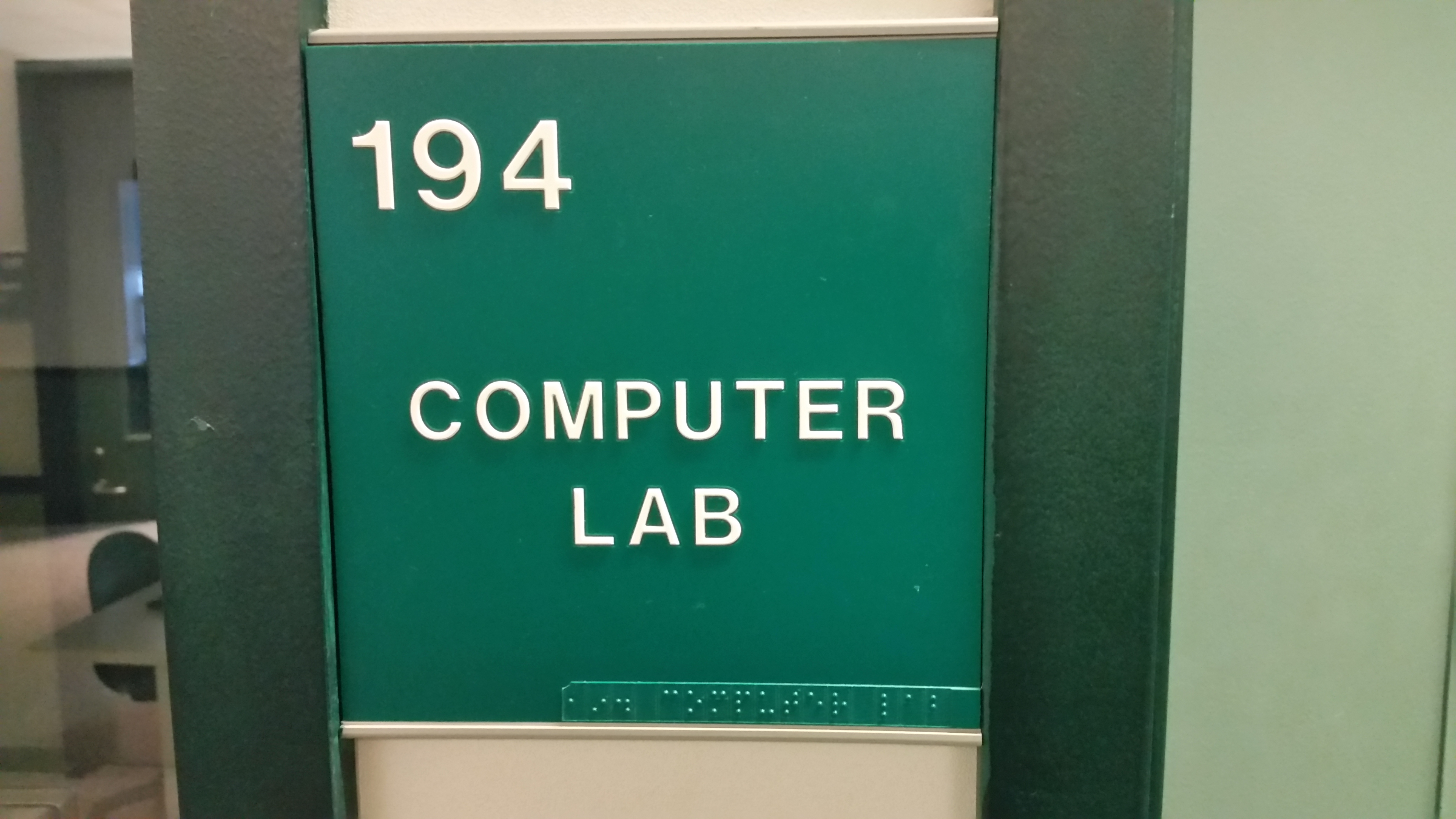 A picture of the entrance to 194.