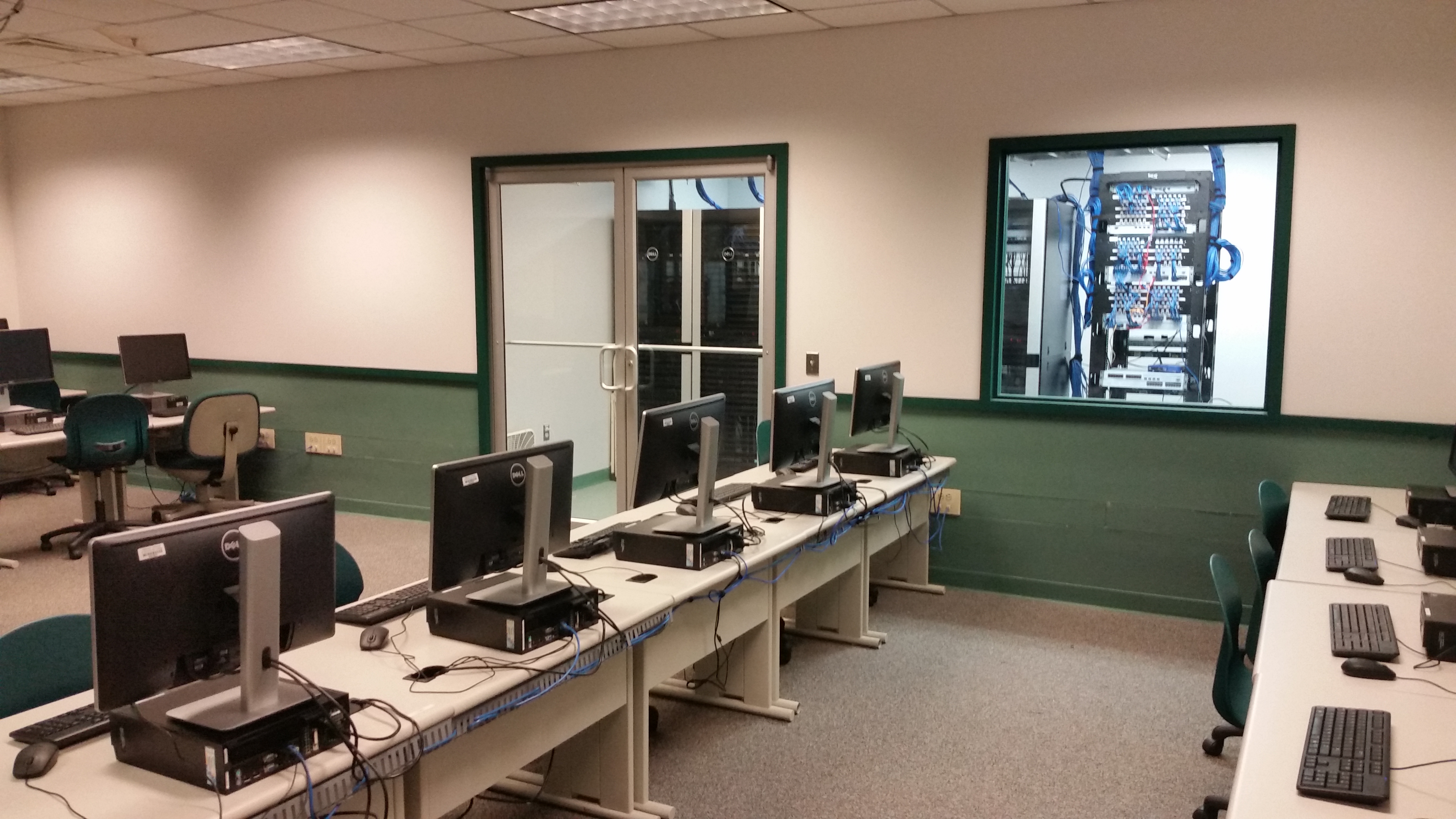 The view when you walk into the Lab.